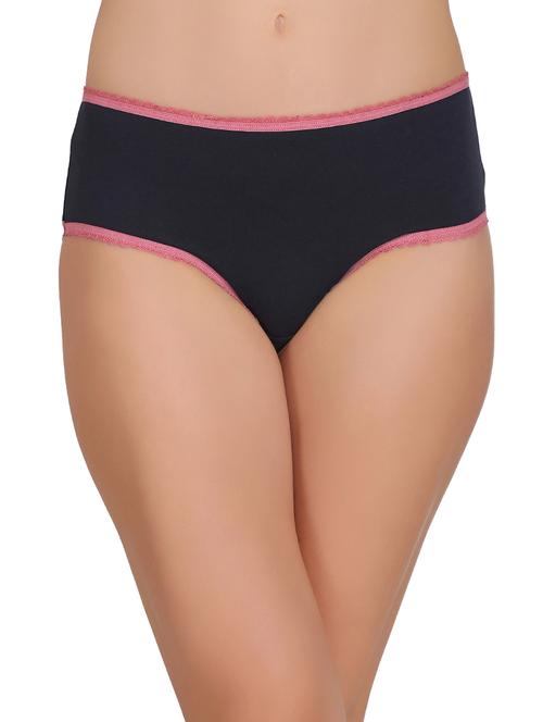 black cotton blend hipster panty - 14760451 - Very Small Image - 1