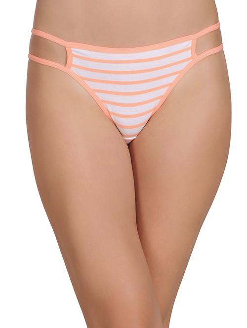 orange cotton blend bikini panty - 14760463 - Very Small Image - 1