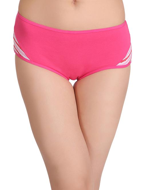 pink cotton blend hipster panty - 14760493 - Very Small Image - 1