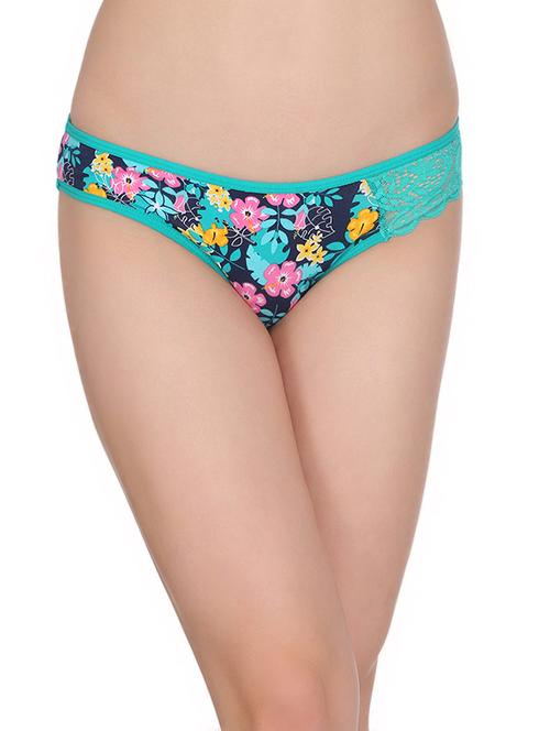 blue cotton blend bikini panty - 14760510 - Very Small Image - 1
