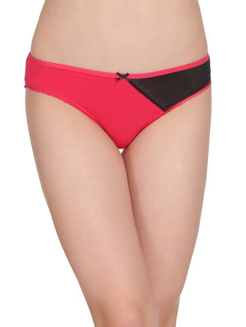 pink solid bikini panty - 14760516 - Very Small Image - 1