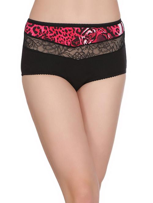black cotton blend hipster panty - 14760527 - Very Small Image - 1