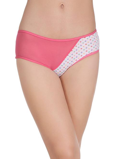 pink printed hipster panty - 14760531 - Very Small Image - 1