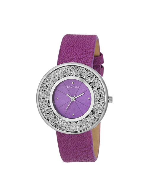 laurels scarlet purple dial analog wrist watch - for women - 14761874 - Very Small Image - 1