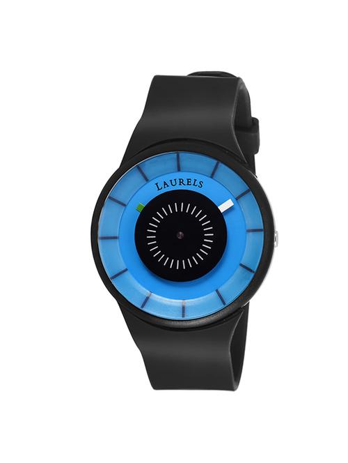 laurels creative blue sillicon analog wrist watch - for boys - 14761878 - Very Small Image - 1