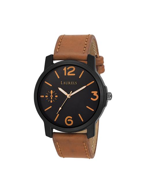 laurels phantom black dial analog wrist watch - 14761902 - Very Small Image - 1