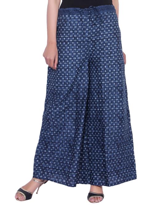 printed flared palazzo - 14762158 - Very Small Image - 1