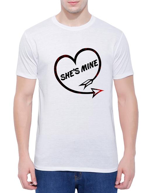 white cotton chest print tshirt - 14762577 - Very Small Image - 1