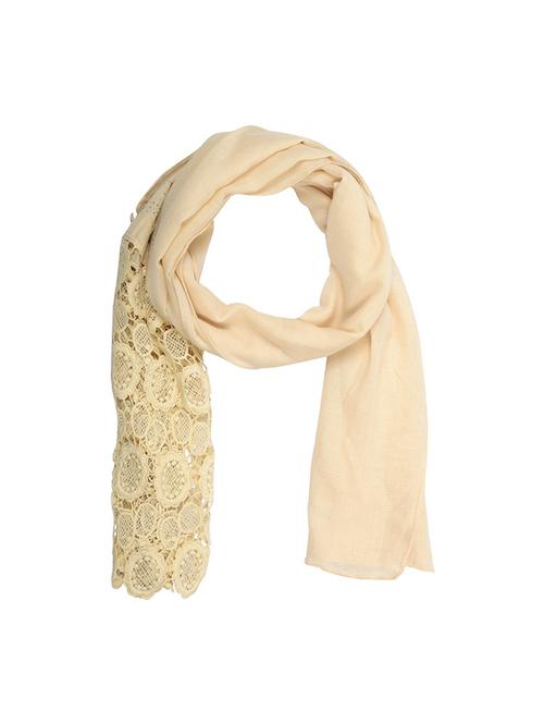 white cotton stole - 14763120 - Very Small Image - 1
