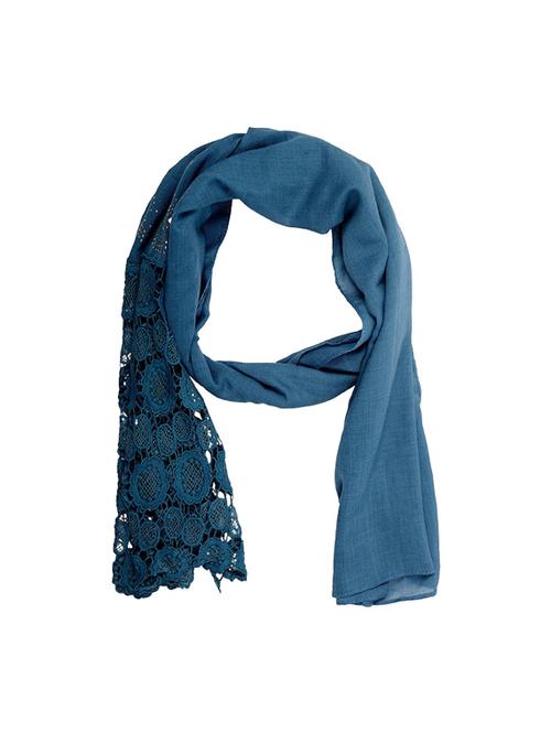blue cotton stole - 14763121 - Very Small Image - 1