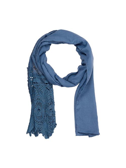 blue cotton stole - 14763179 - Very Small Image - 1