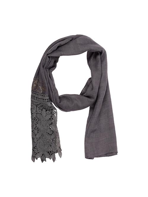 grey cotton stole - 14763193 - Very Small Image - 1