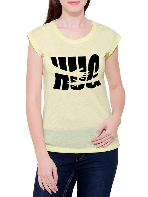 yellow cotton tee - 14763606 - Very Small Image - 1