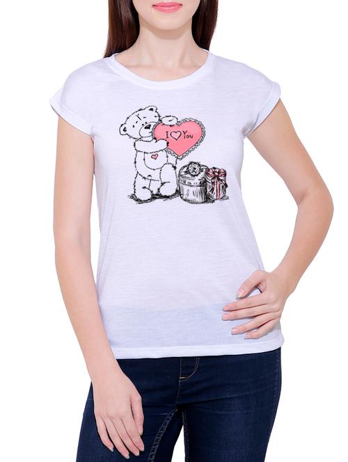 white cotton tee - 14763612 - Very Small Image - 1