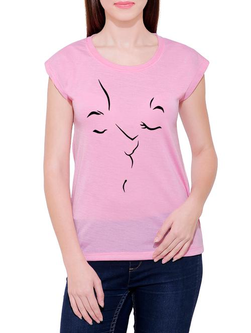 pink cotton tee - 14763615 - Very Small Image - 1