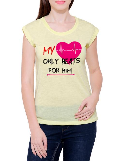 yellow cotton tee - 14763626 - Very Small Image - 1