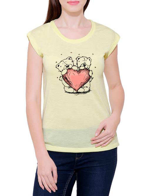 yellow cotton tee - 14763634 - Very Small Image - 1
