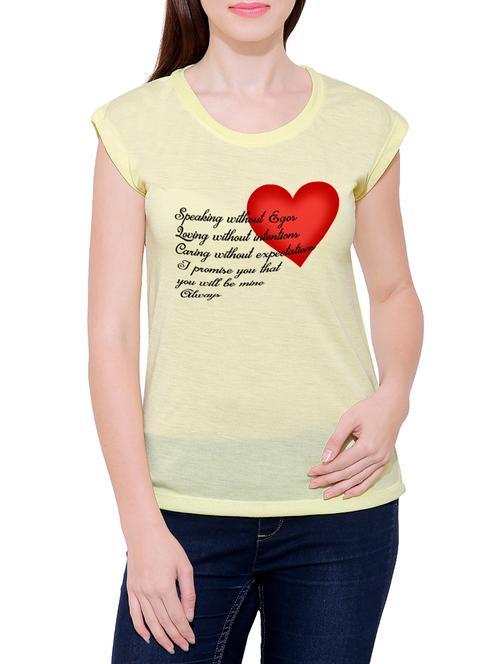 yellow cotton tee - 14763638 - Very Small Image - 1