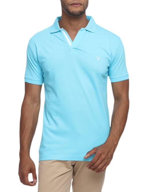 light blue cotton tshirt - 14763714 - Very Small Image - 1