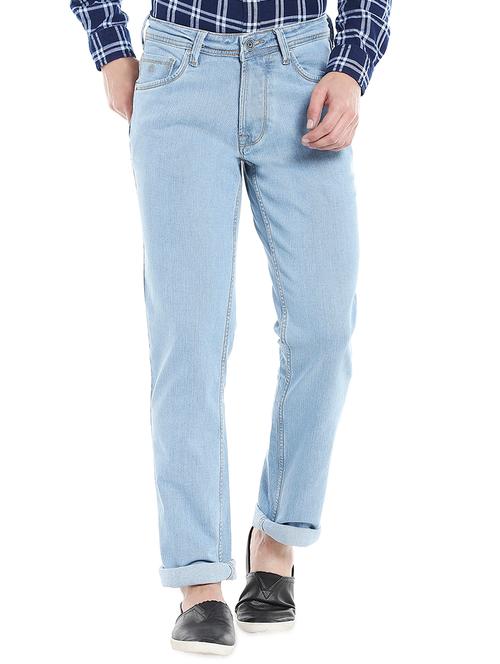 light blue denim plain jeans - 14764686 - Very Small Image - 1