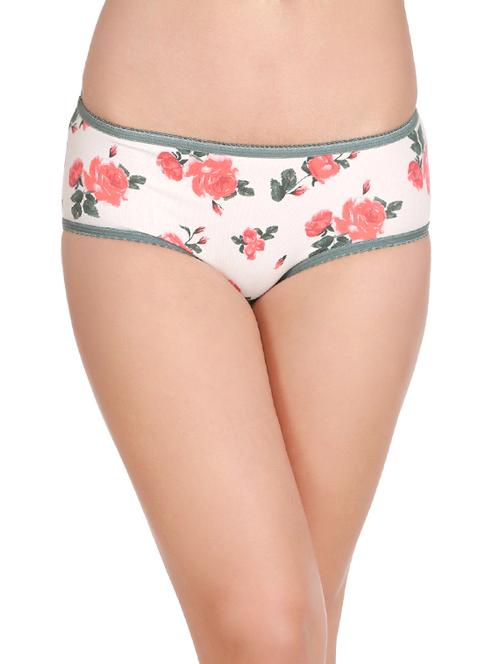white floral hipster panty - 14765895 - Very Small Image - 1