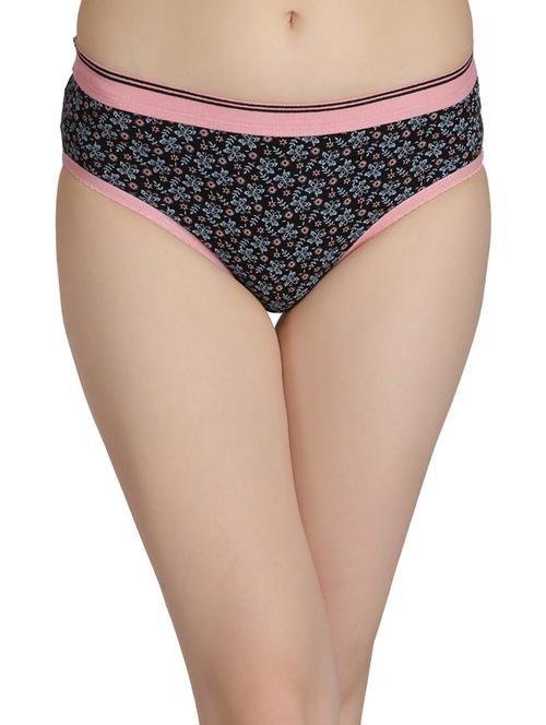 black printed hipster panty - 14765945 - Very Small Image - 1