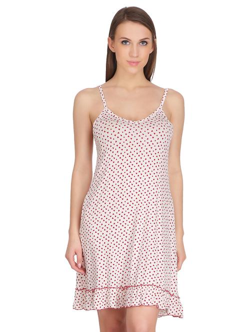 white cotton blend sleepshirt - 14766002 - Very Small Image - 1