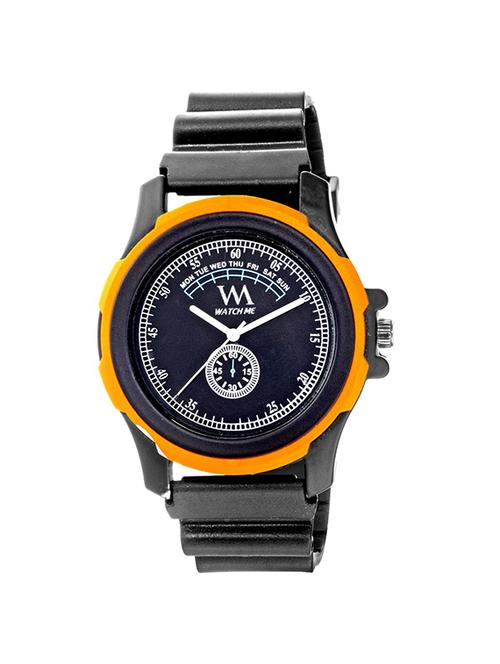 watch me black dial black silicone silicone watch for men wmal-220 - 14766815 - Very Small Image - 1
