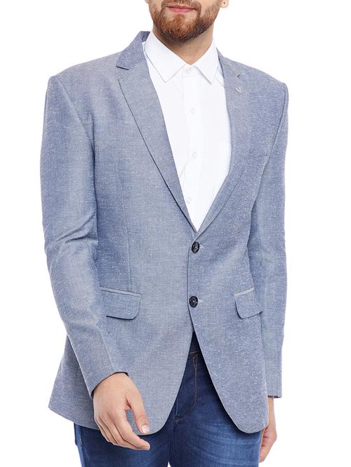 grey linen casual blazer - 14769672 - Very Small Image - 1