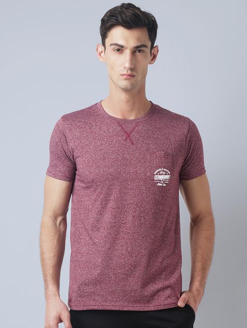 maroon cotton pocket t-shirt - 14769994 - Very Small Image - 1