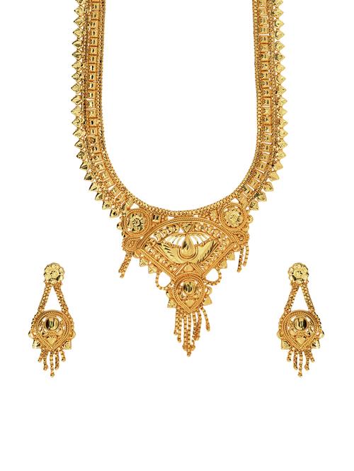 gold metal long necklace - 14770129 - Very Small Image - 1