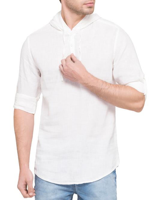 white cotton casual shirt - 14770447 - Very Small Image - 1