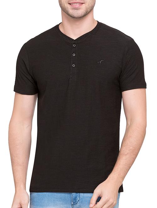black cotton t-shirt - 14770469 - Very Small Image - 1
