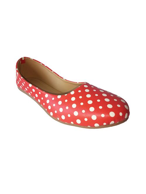 red faux leather ballerina - 14770699 - Very Small Image - 1