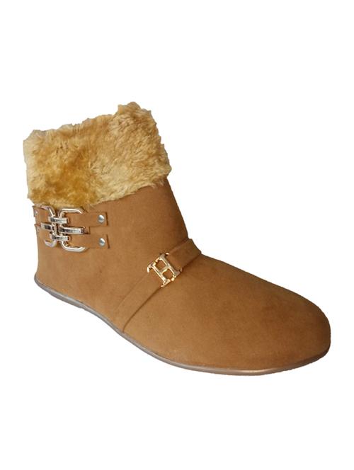 tan faux leather ankle boot - 14771125 - Very Small Image - 1
