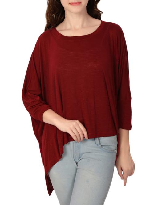 wine red asymmetric top - 14771364 - Very Small Image - 1