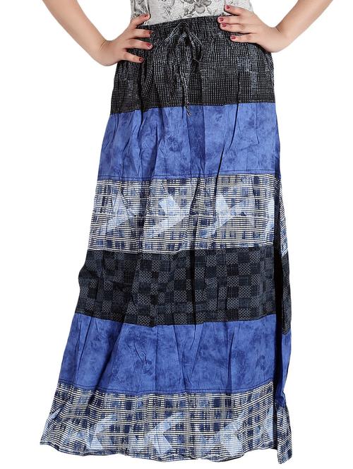blue denim maxi skirt - 14771863 - Very Small Image - 1