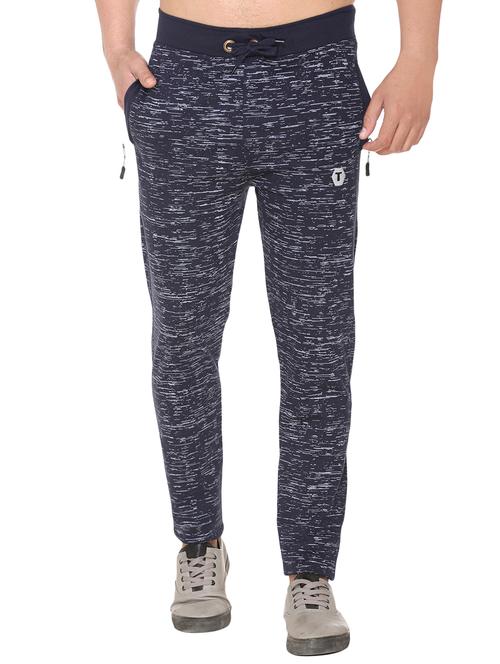 navy blue cotton full length track pant - 14771949 - Very Small Image - 1