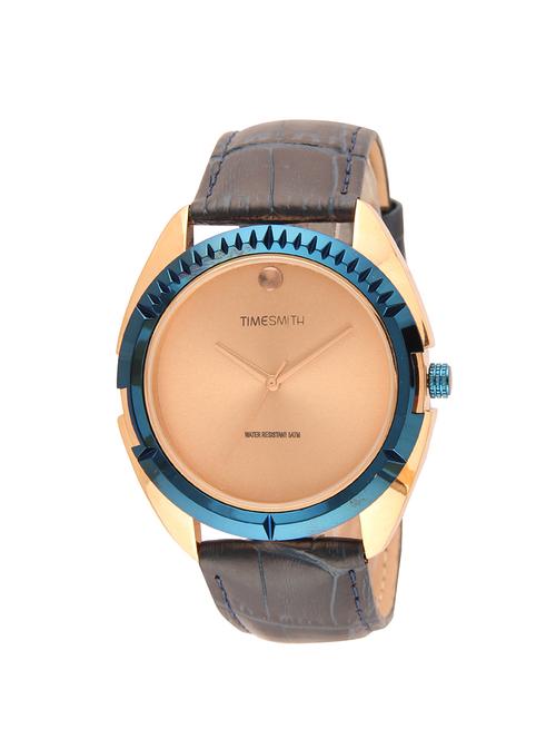 timesmith analog gold blue leather leather for men tsm-138-g - 14772123 - Very Small Image - 1