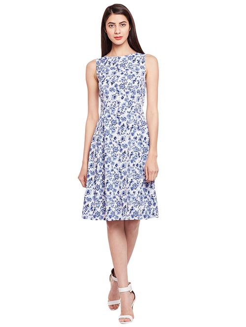 floral a-line dress - 14773109 - Very Small Image - 1