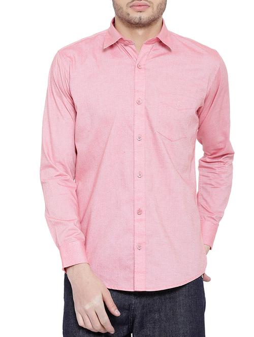 pink cotton casual shirt - 14774027 - Very Small Image - 1
