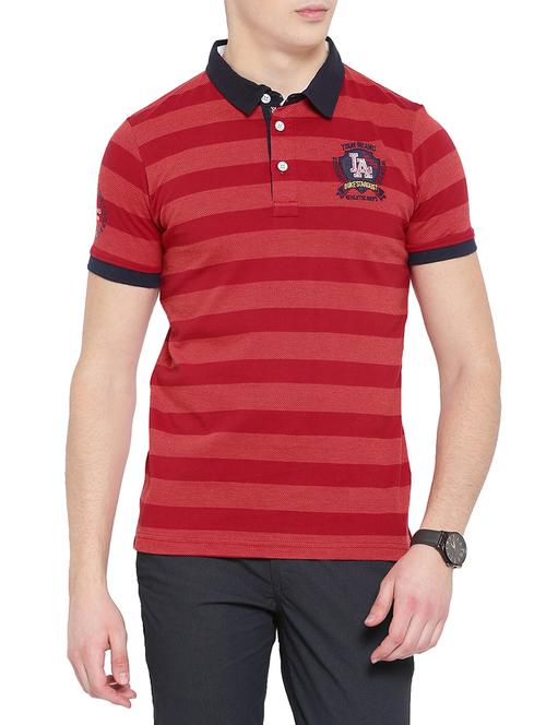 red cotton t-shirt - 14774127 - Very Small Image - 1