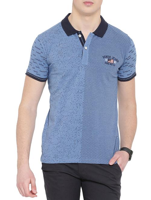 blue cotton t-shirt - 14774132 - Very Small Image - 1