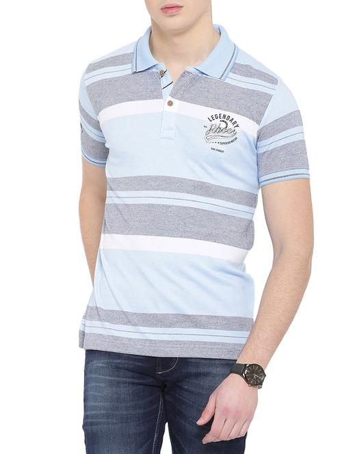 light blue cotton t-shirt - 14774134 - Very Small Image - 1
