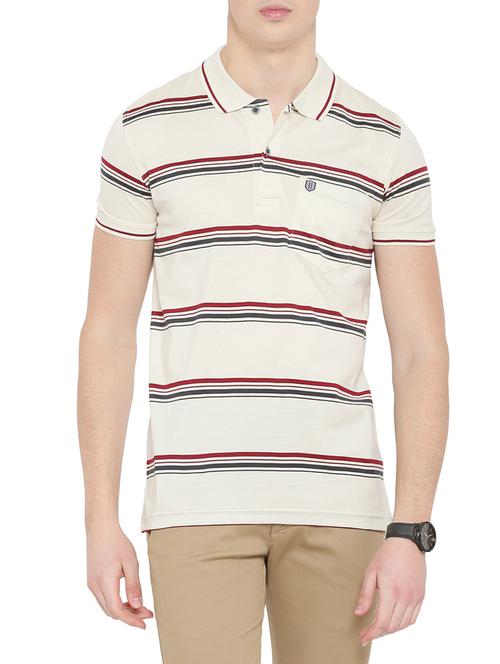 beige cotton pocket t-shirt - 14774168 - Very Small Image - 1