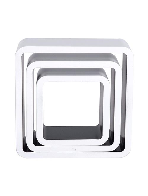 mdf artesania nesting cube floating wall shelves set of 3 – white-black - 14774234 - Very Small Image - 1