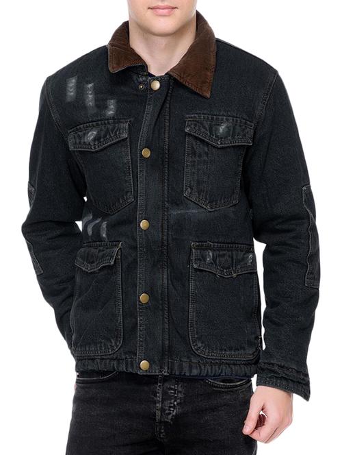 black denim jacket - 14775196 - Very Small Image - 1