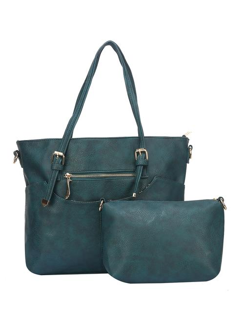 green leatherette handbag - 14777100 - Very Small Image - 1