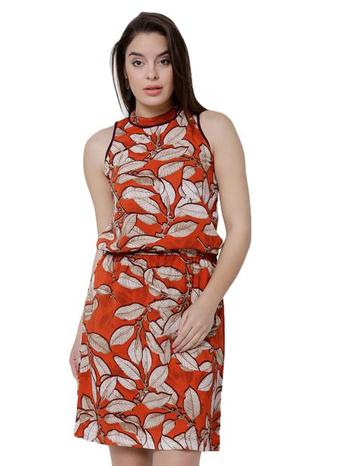 red blouson dress - 14777456 - Very Small Image - 1