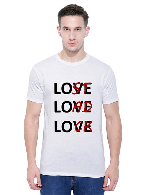 white cotton chest print t-shirt - 14779584 - Very Small Image - 1